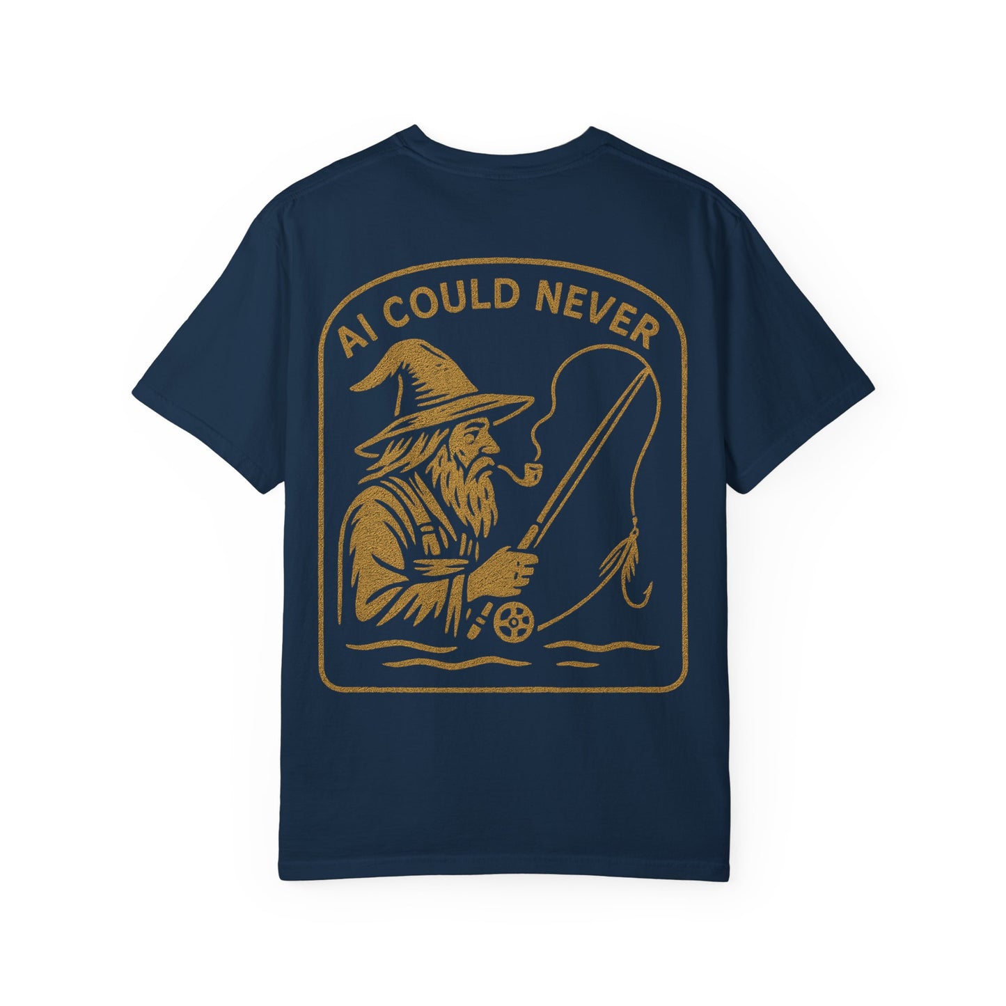 AI Could Never – Wizard Fly Fishing Tee