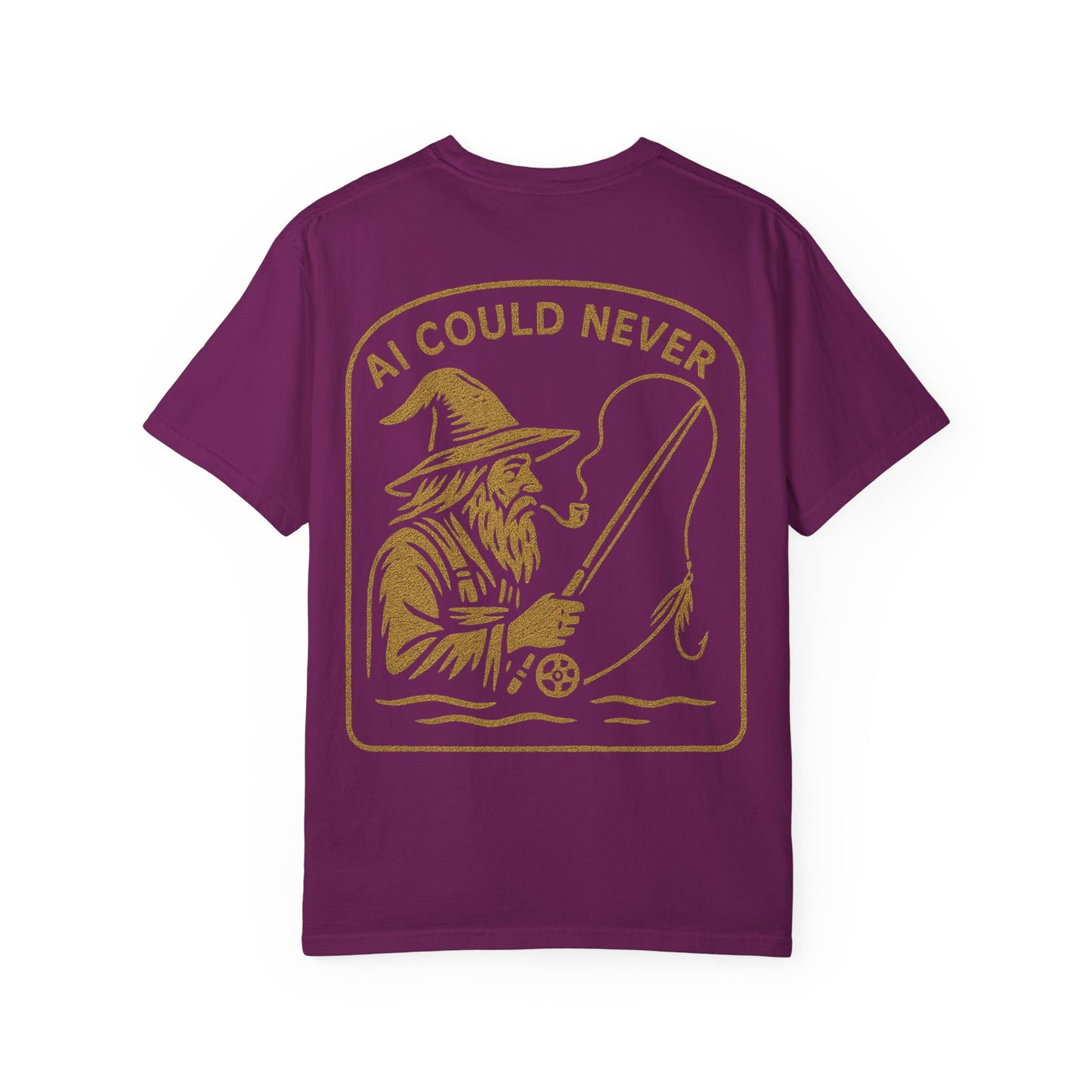 AI Could Never – Wizard Fly Fishing Tee