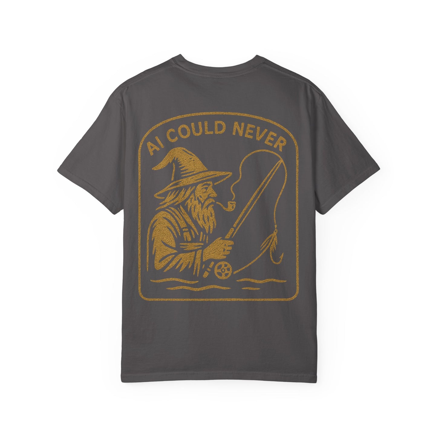 AI Could Never – Wizard Fly Fishing Tee
